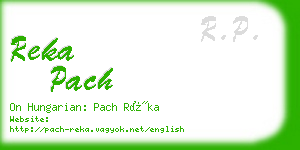 reka pach business card